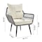 Manhattan Comfort Riviera Rope Wicker 4-Piece 4 Seater Patio Conversation Set with Cushions in Cream OD-CV016-CR - alternate 7